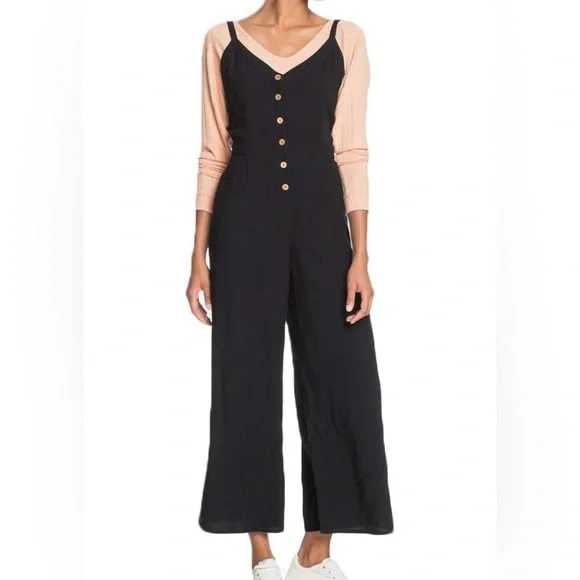 Roxy Womens Soft Landing Ankle Length Strappy Jumpsuit Size M NWT - Picture 1 of 6